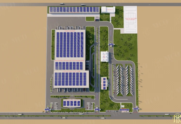 Et işleme fabrikası yerleşim planı
